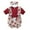Red, variant on Coerni Girls Flower Ruffled Bodysuitt with Bowknot Headbands 2pc Set 3 6 9 12 18 24 Months Baby Romper Outfits Preemie Clothes