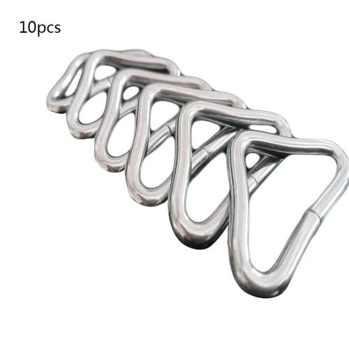 10 PCS Per Set Trampoline Jumping Bed Bungee Bed Mesh Cloth Mattress Jumping Cloth Iron Buckle Triangle Ring
