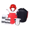 thumbnail image 4 of funtasica Karate Sparring Gear Set Arm Leg Guards Adjustable Padded Taekwondo Chest Pad Crotch Protector for Mma Martial Art Kickboxing L, 4 of 8