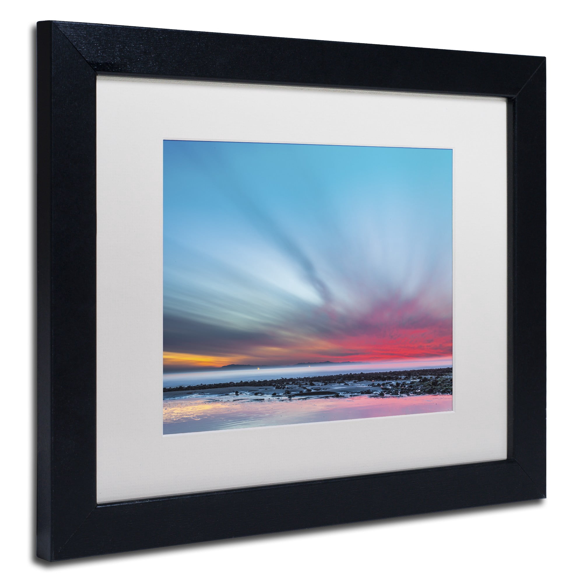 Chris Moyer 'Last Light' Matted Framed Art