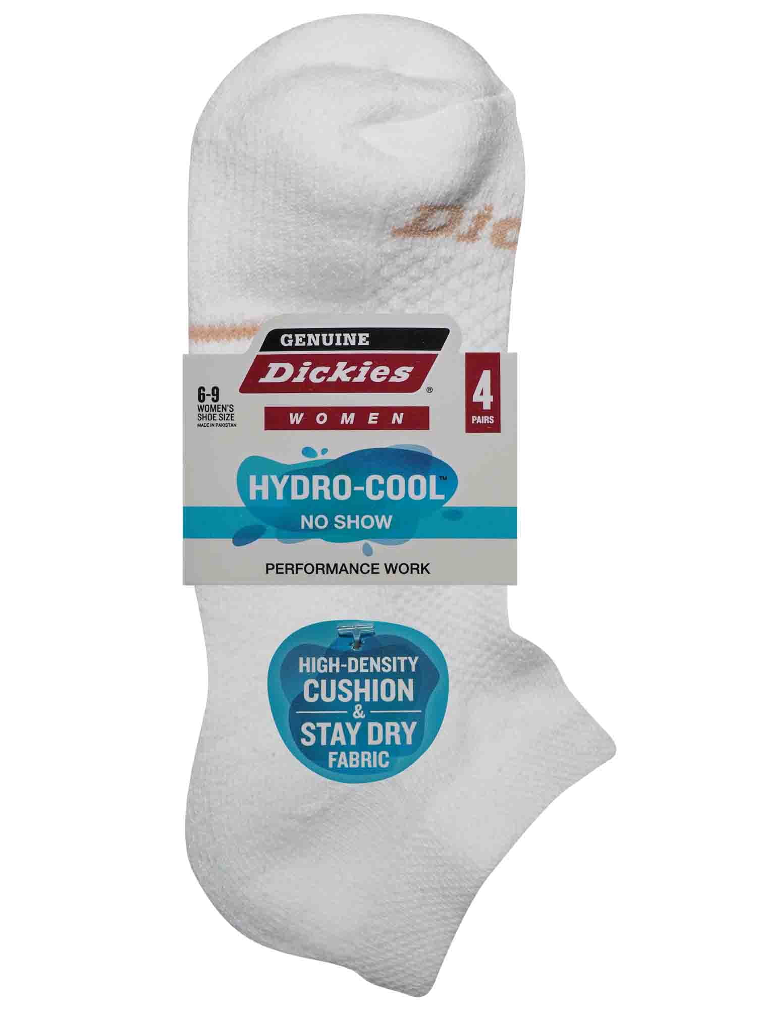 Dickies Women's 4 Pack HYDRO-COOL™ No Show Socks