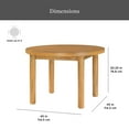 thumbnail image 3 of Better Homes & Gardens Adlin 45" Round Dining Table, Dining Room, Light Honey, 3 of 10