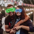 thumbnail image 7 of LINLIN Unisex Fashion Plastic Glow LED Light Up Shades Glasses for Christmas Halloween Wild Clubbing Birthday Party, 7 of 7