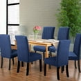 thumbnail image 2 of Dining Room Chair Covers 6 Pack Chair Covers Stretch Parsons Chair Covers Universal Spandex Dining Chair Slipcovers Seat Covers for Dining Chairs (Navy Blue), 2 of 7