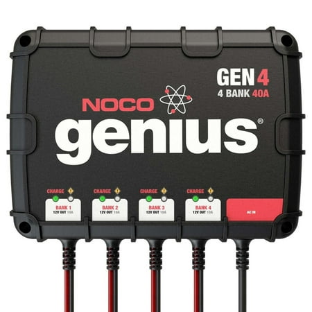 NOCO Genius GEN4 40 Amp 4-Bank On-Board Battery
