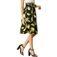 thumbnail image 5 of Allegra K Women's Button Front High Waist Belted Flare Midi Skirt, 5 of 8
