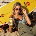 thumbnail image 5 of Sidagar 18 oz Yellow Plaid Ceramic Lined Insulated Tumbler with Straw, Leakproof Lid, 5 of 10