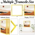 thumbnail image 3 of Gold 8x8 Picture Frame Set of 3, High Transparent Frame for 8 By 8 Square Photo Collage Canvas Poster Size Wall Mount and Tabletop Horizontally Vertically (Gold, 8 x 8 inches), 3 of 6