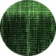 thumbnail image 1 of Ahgly Company Indoor Round Abstract Green Modern Area Rugs, 4' Round, 1 of 4