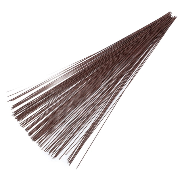 unbranded 100Ud Varillas Para Flores De Papel Color Café Con Acabado Resistente Y Compacto