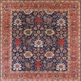 thumbnail image 1 of Ahgly Company Indoor Square Mid-Century Modern Camel Brown Oriental Area Rugs, 3' Square, 1 of 6