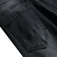 thumbnail image 3 of LZLER Men's Stretch Shorts Jeans Distressed Black Casual Denim Shorts, 3 of 6