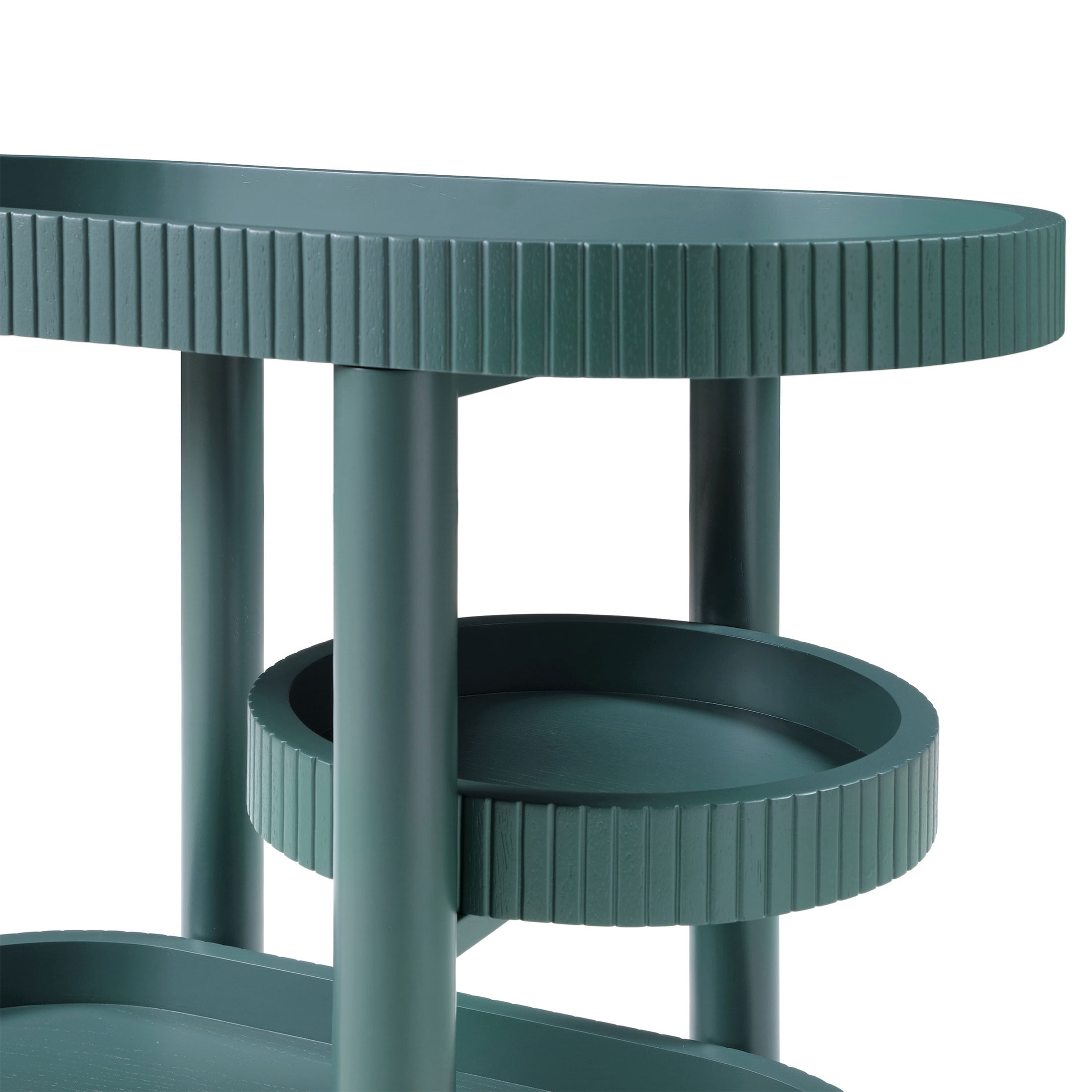Beautiful Drew Bar Cart by Drew Barrymore, Thyme Green Finish