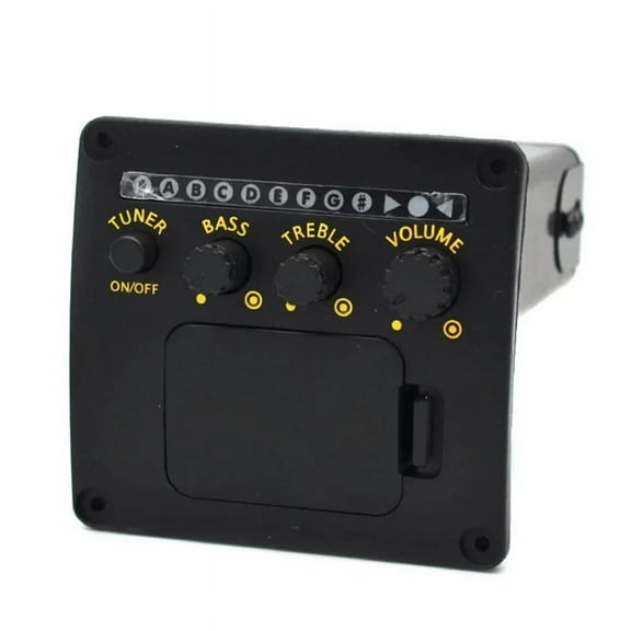 Professional Acoustic Guitar Preamp EQ Tuner Pickup Guitar Pickups Preamp Tuner Piezo Pickup Equalizer Guitar Accessory