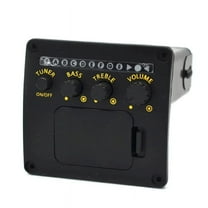 Professional Acoustic Guitar Preamp EQ Tuner Pickup Guitar Pickups Preamp Tuner Piezo Pickup Equalizer Guitar Accessory