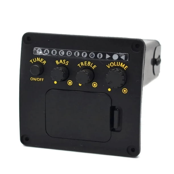 Preamplificador de Guitarra Acústica Profesional, Ecualizador, Sintonizador, Pastillas de Guitarra, Preamplificador, Sintonizador, Piezoeléctrica, Accesorio de Guitarra