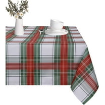 Buffalo Plaid Tablecloth, Red and Green Checked Table Cloth for Christmas, Waterproof Tablecloth for Kitchen Dining Room Tablecloth Rectangle 60 x 120 inch