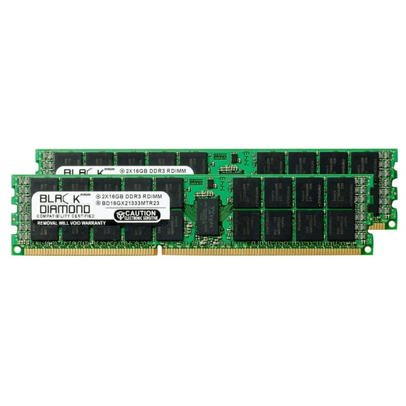 32GB 2X16GB Memory RAM for IBM Power 750, 795 DDR3 RDIMM 240pin PC3-10600 1333MHz Black Diamond Memory Module Upgrade