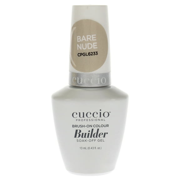Cuccio Pro Brush-On Colour Builder Soak Off Gel - Bare Nude, 0.43 oz Nail Polish