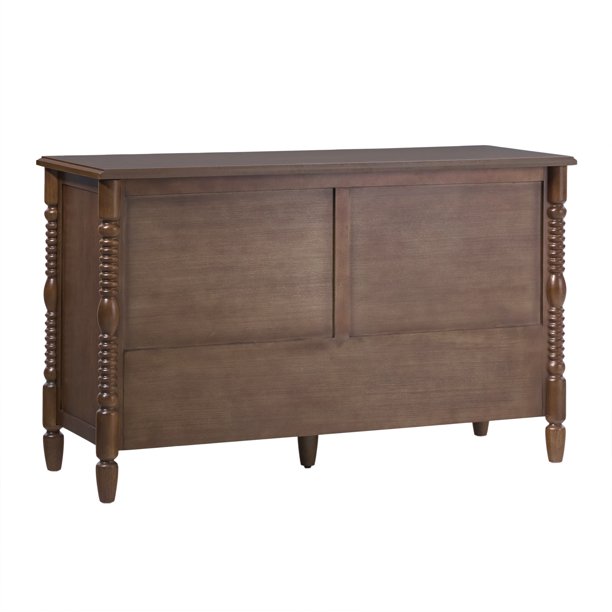 Dark Brown 6-Drawer Dresser | Durable dress - Walmart Business