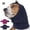 Blue, variant on Soft Calming Dog Ear Wrap Hoodie, 3 Layer Noise Reduction Sound Proof Pet Snood for Fireworks Bath Grooming, Adjustable Cotton Ear Protection Cover S/M/L