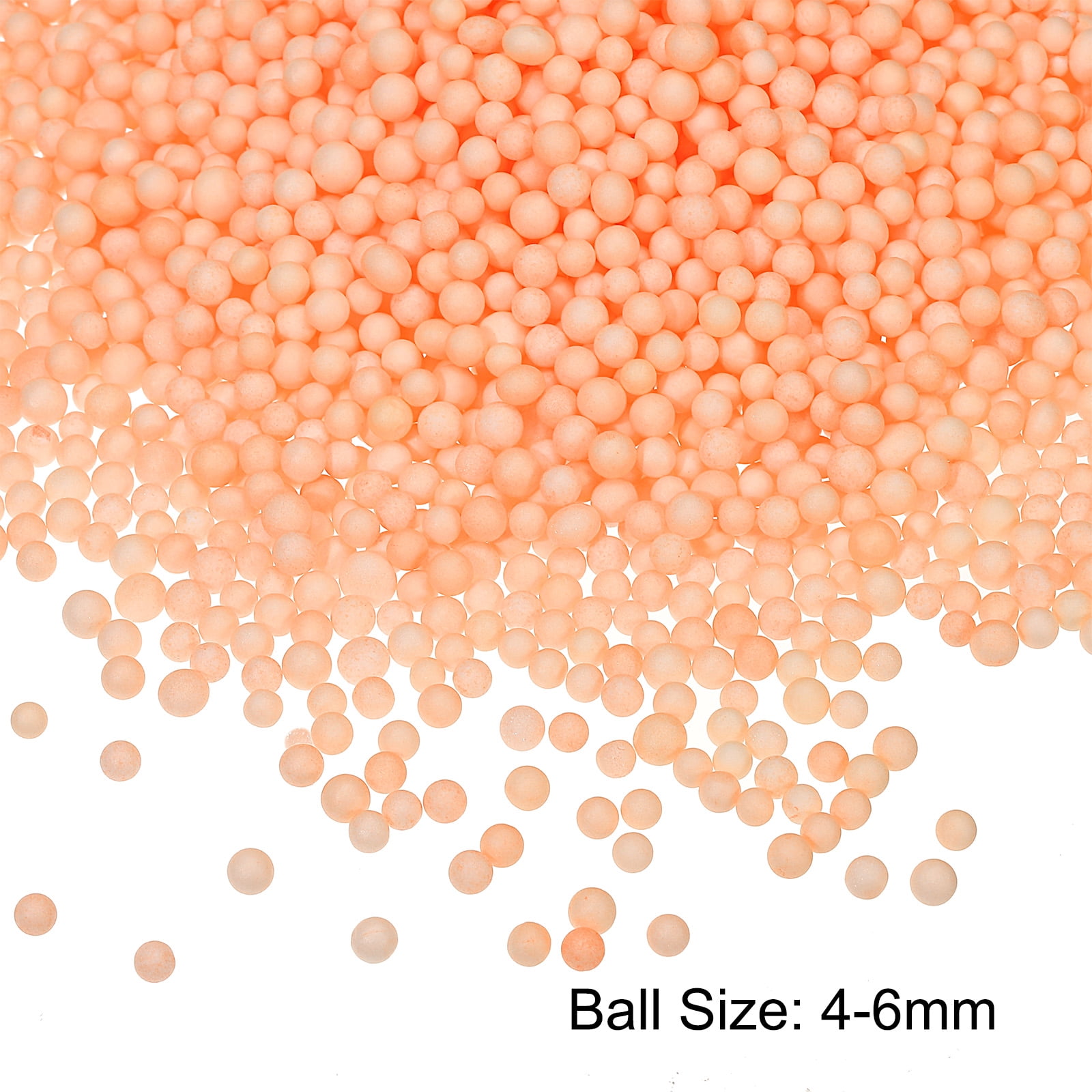 Unique Bargains Foam Beads Foam Balls for Wedding and Party Orange 4-6mm
