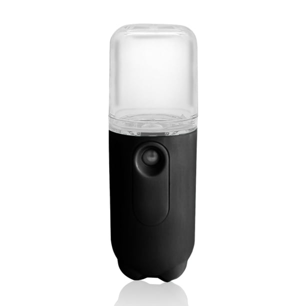 Yuarrent Humidificador rociador de niebla facial, vaporizador de 30ml para viajes en el hogar, atomizador de 5V, nebulizador hidratante, herramienta para Humidificadores negro Yuarrent HA028236-10B