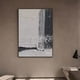 thumbnail image 1 of Pinturas de líneas blancas abstractas pintadas a mano, sobre lienzo, decoración de dormitorio grande, sin marco, gran oferta, contemporáneo, envío gratis, 1 of 4