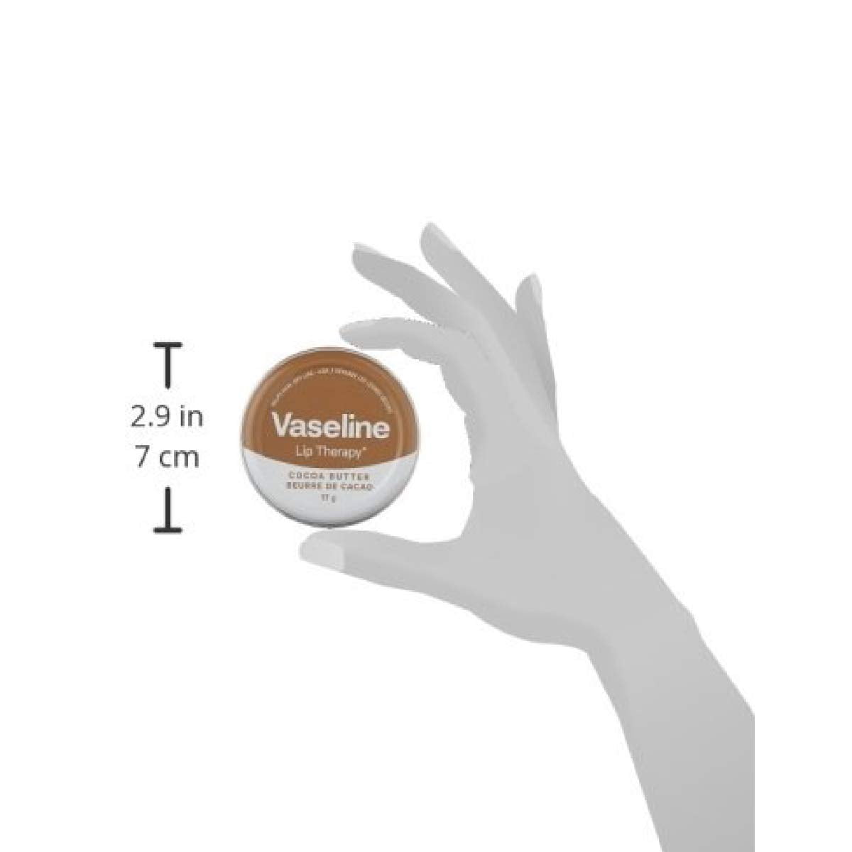 Vaseline Lip Therapy Lip Balm Tin, Cocoa Butter, 0.6 oz 4-Packs
