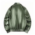 thumbnail image 5 of LOVZFMLL Vestes pour Hommes Col Montant Dégradé Poches Zippées Manteau, 5 of 5