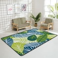 thumbnail image 4 of Crawling Indoor Carpet Play Mat Vibrant Leaves Tropical for Living Room Bedroom Educational Nursery Floor Mat Area Rugs 63x48inch, 4 of 6
