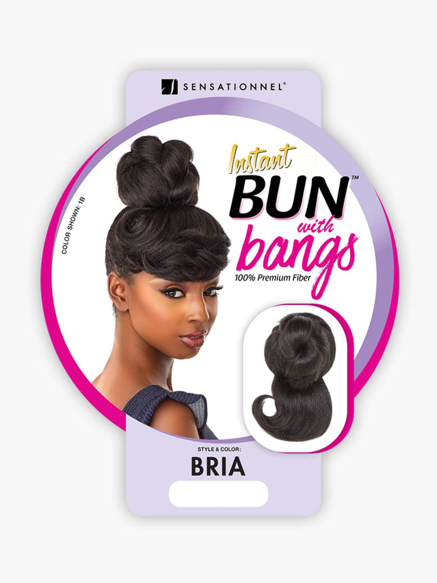 thumbnail image 2 of BRIA - INSTANT BUN WITH BANG HAIR PIECE, 2 of 2