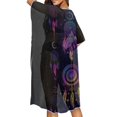 thumbnail image 5 of SCRAWLGOD Dreamcatcher Galaxy Print Womens Swimsuit Cover Up Loose Breathable Beach Cover Up Summer Lightweight Swimsuit Coverup for Beach Party, 5 of 6