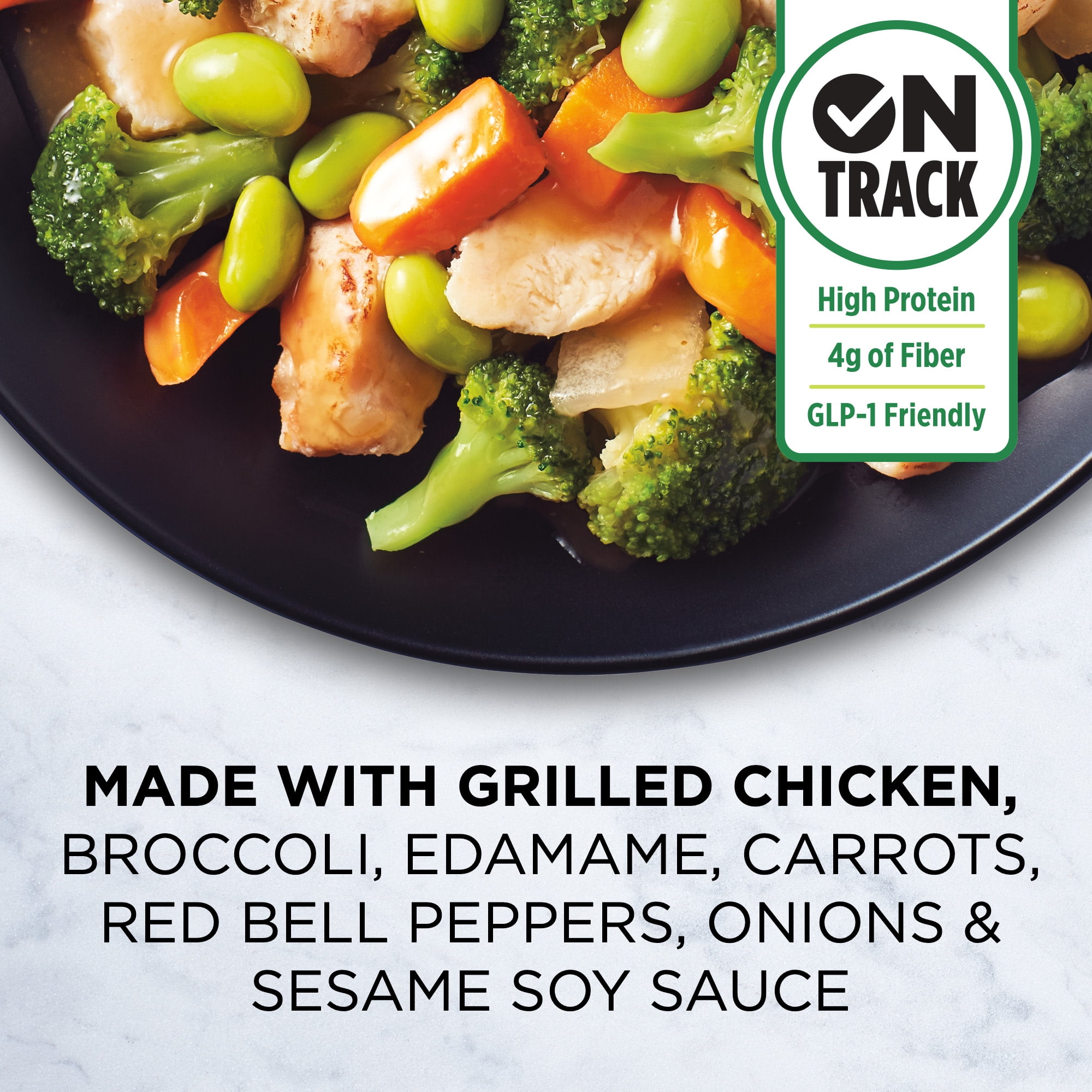 Healthy Choice Simply Steamers Chicken & Vegetable Stir Fry, High Protein Frozen Meal, 9.25 oz. Bowl