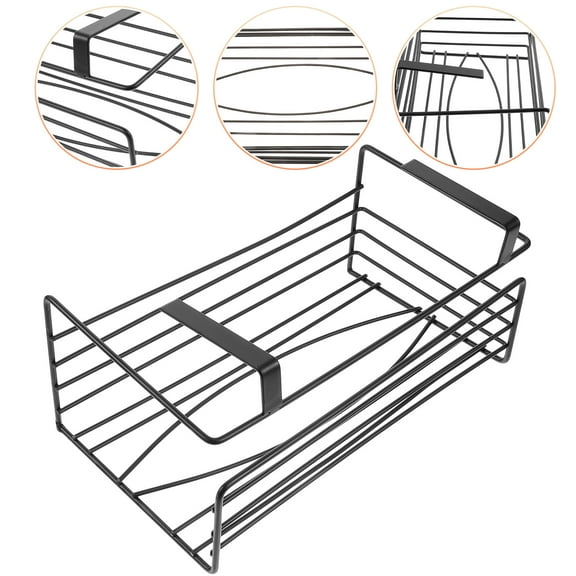 Raindrops  Paper Towel Holder under Counter for Kitchen Cabinet Mount Racks Black