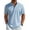 Blue, variant on COOFANDY Men's Short Sleeve Casual Shirt Linen Henley Shirts Summer Beach Hippie T-Shirts
