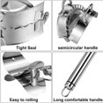 thumbnail image 3 of PULLIMORE Dumpling Maker with Rolling Cookie Cutter Tool, Stainless Steel Dumpling Mould, Pie Ravioli Dumpling Wrappers Mold Kitchen Accessories, 3 of 9