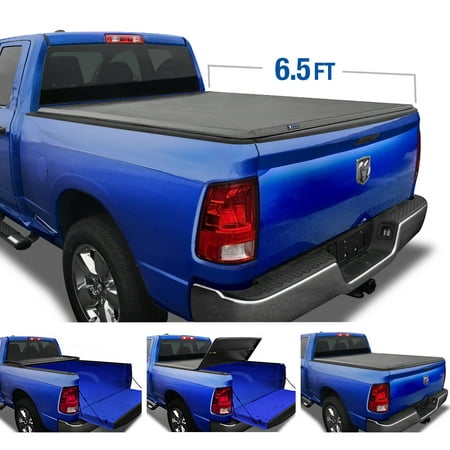 Tyger Auto T3 Tri-Fold Truck Bed Tonneau Cover TG-BC3D1011 Works with 2002-2019 Dodge Ram 1500 (2019 Classic ONLY); 2003-2018 Dodge Ram 2500 3500 | Without Ram Box | Fleetside 6.5'
