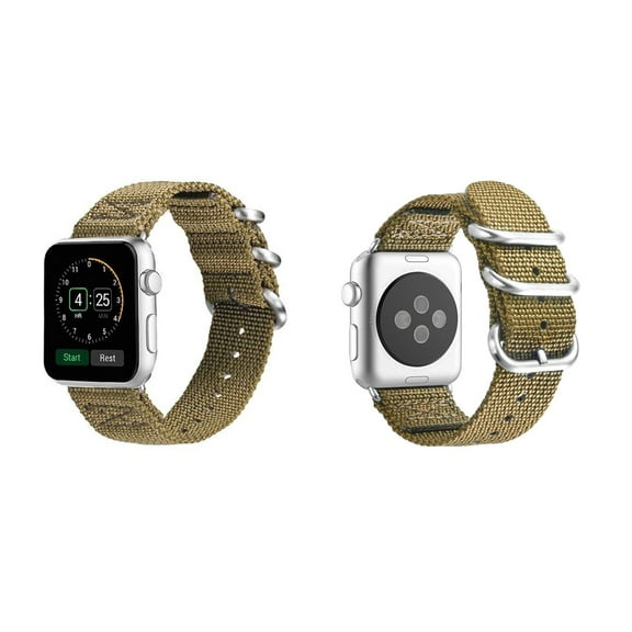 Aduro Nylon Beige Buckle Band for Apple Watch Series 1, 2, 3, & 4