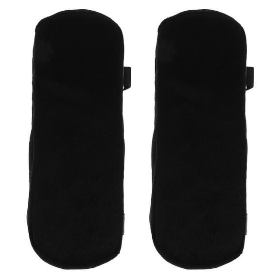 SKISUNO 2Pcs Wheelchair Armrest Cushions in Black for Comfortable Support and Pressure Relief