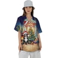 thumbnail image 4 of Merry Christmas Bernese Mountain Dog Santa Hat Xmas Tree Winter Holiday Hawaiian Shirt Breathable Summer Unisex Merch Berner Lover Gifts - 01013, 4 of 6