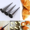 thumbnail image 2 of 12Pcs Stainless Steel Bread Baking Tubes Conical Form Cream Horn Mould Pastry Mold, 2 of 9