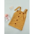 thumbnail image 3 of Qiylii Girls Suspender Dress, Solid Color Sleeveless Single Breated Dresses, 3 of 8
