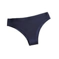 thumbnail image 2 of HVOBTTY Women's Breathable Cool Brief Underwear Seamless Breathable Soft Stretch Daily Wear Panties Dark Blue, XL, 2 of 3