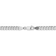 thumbnail image 4 of Chaîne Pendentif Collier Biseauté en Or Blanc 14k 18 Pouces 4.75mm, 4 of 9