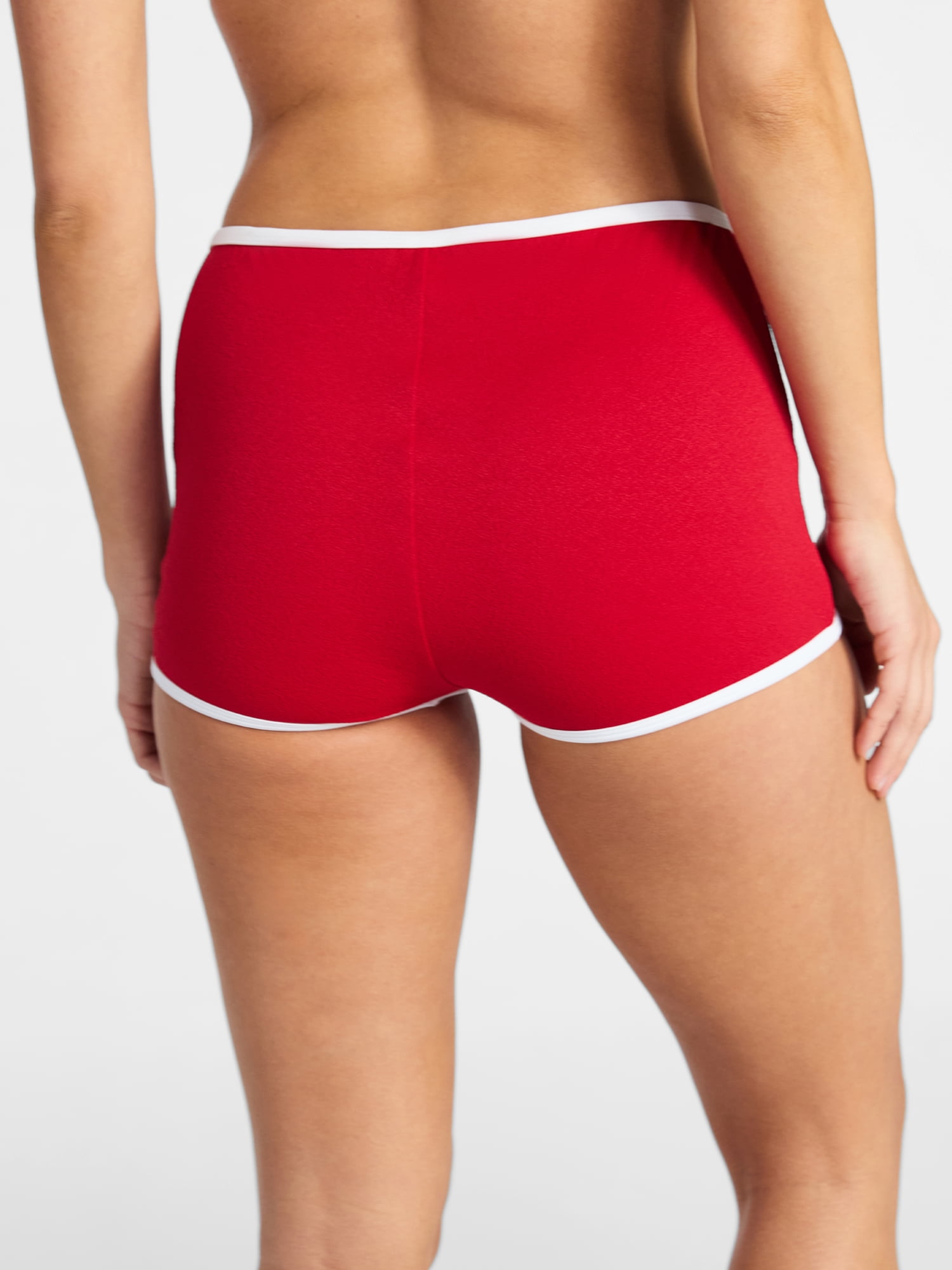 Time and Tru Women's High Waist Swim Boyshorts, Sizes XS-3X