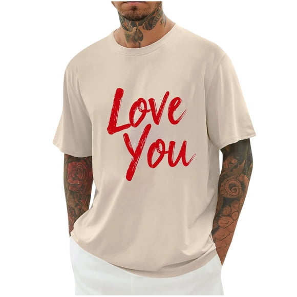 Camisas de Manga Larga para Hombres Imprimir Casual Cuello Redondo Blusa de Manga Corta, Camisas de Lino para Hombres