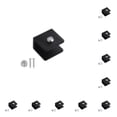 thumbnail image 1 of Yuarrent 10x Dispositivo de elevación de asiento hermoso y práctico - Soporte de pared antideslizante amplio Elevación de asiento Cuadrado negro S 10piezas, 1 of 6