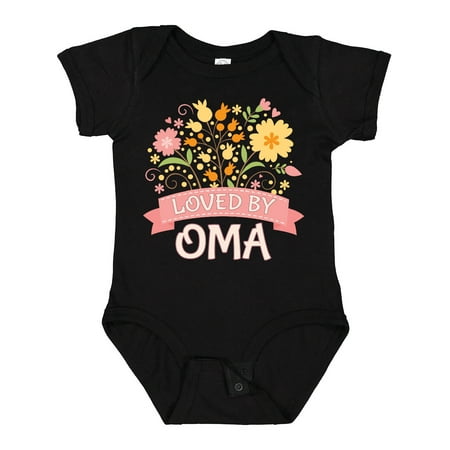 

Inktastic Oma Loves Me Granddaughter Outfit for Girl Gift Baby Girl Bodysuit