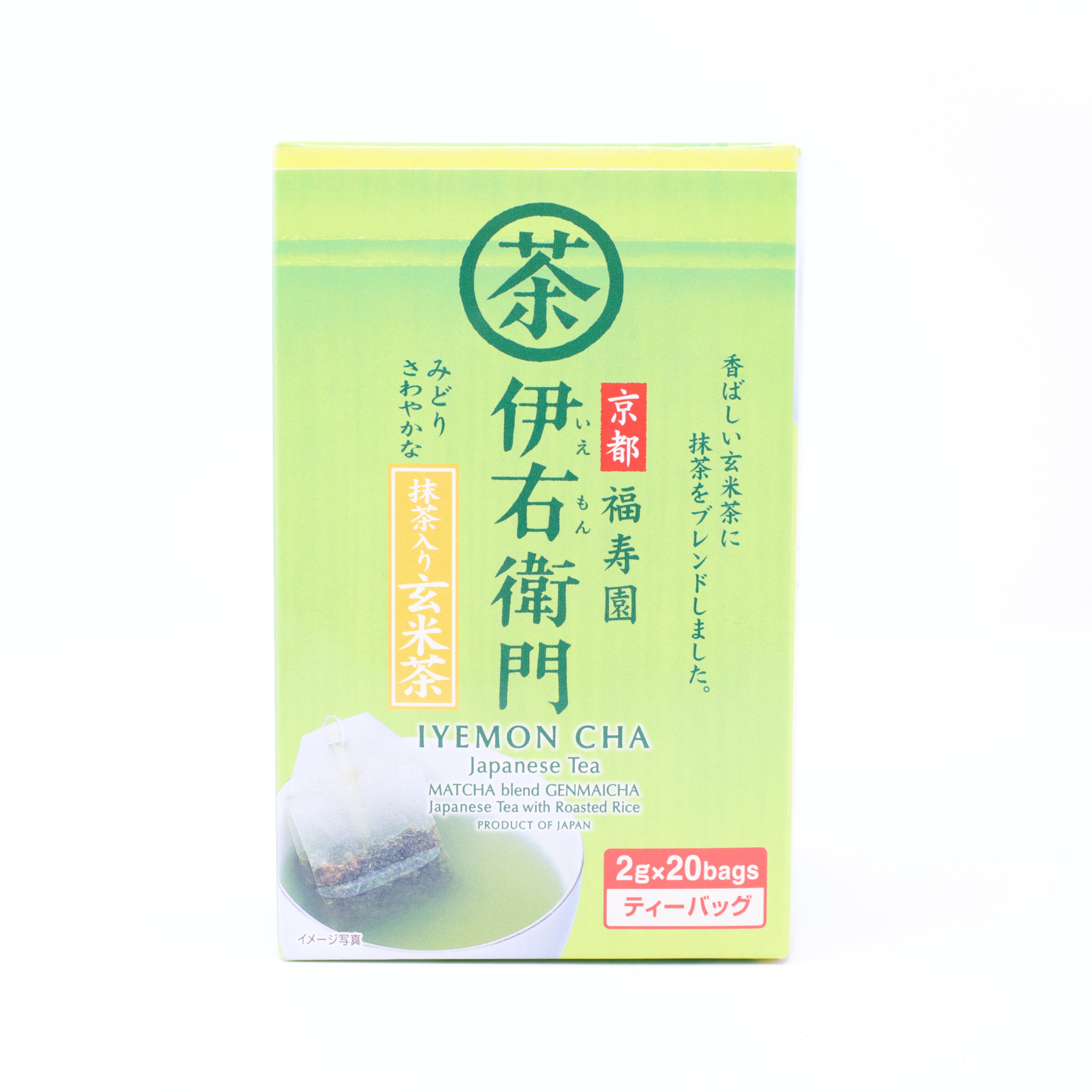 IYEMON Japanese Green tea Matcha Blend Genmaicha 2g x 20bags 1.41oz